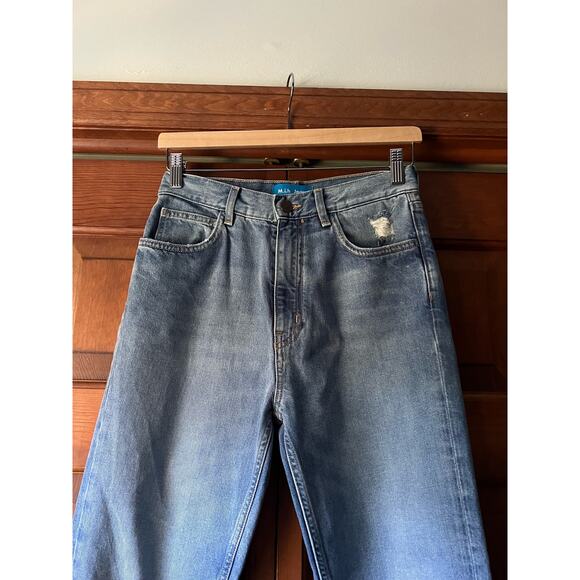 M.i.h Jeans Women's Mimi Jean High Rise Slim Fit Straight Jeans Blue Size 26 - Picture 4 of 12